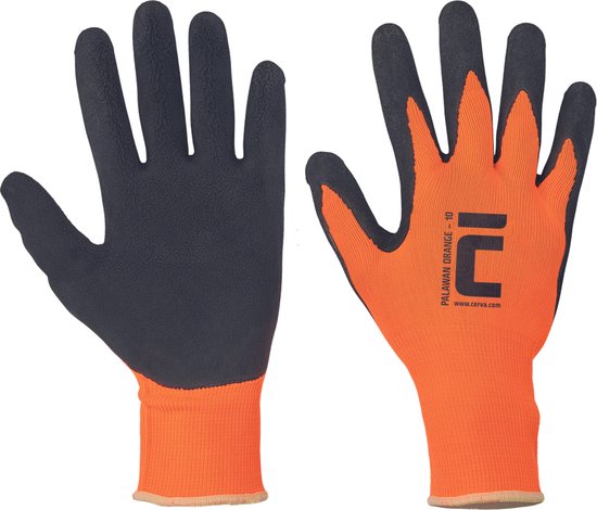 Cerva PALAWAN WINTER handschoen blister 01060021BN - 12 stuks - Oranje/Zwart - 11