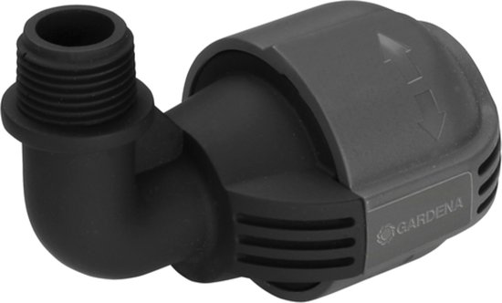 Gardena L-stuk 25mm x 1/2″ buitendraad voor sproeiers S 80, T 100 en T 200, snelverbinding