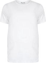 3XL 2pack T-shirt heren ronde-hals wit | Grote maten ronde hals T-shirt | Buikmaat 129 -134 cm buikomvang | XXXL