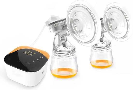  - Doopser Dubbele Elektrische Borstkolf Inclusief 30 Melkzakjes - Handsfree - Draadloos - Oplaadbare Accu - BPA Vrij - 24 mm - LED Display - Stille Motor - Stimuleert Melkproductie