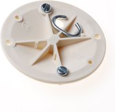 ABB Hafobox deksel voor inbouwdoos, diameter 71mm, wit -