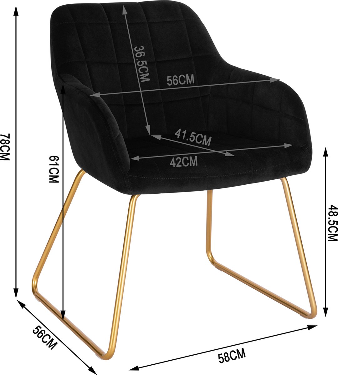 Stoel set van 4   Eetkamerstoelen kopen? | Korting tot 36