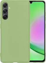 Hoesje Geschikt voor Samsung A34 Hoesje Siliconen Case - Hoes Geschikt voor Samsung Galaxy A34 Hoes Siliconen - Groen.