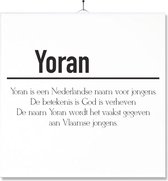 Carrelage Avec Impression | Sens | Présent | Cadeau | Avec nom - Yoran