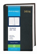 Ryam - Dag agenda - 2024 - Zwart - Ryam Efficiency - A5 (13,5 x 21cm)