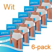 Perini dames maxi slip - 6-pack - maat XXL - wit