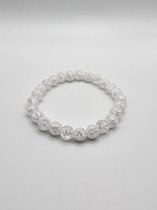 Iris Bergkristal Edelsteen Armband (wit transparant)