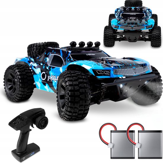 Overmax Hooligan - Voiture RC - 1:10 - 4x4 - 50km/h - LED - Topper