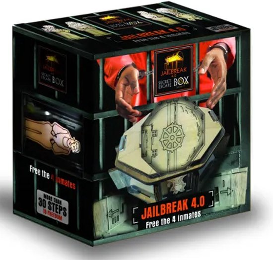 Afbeelding van het spel Jailbreak 4.0 escape box - escape room - plywood