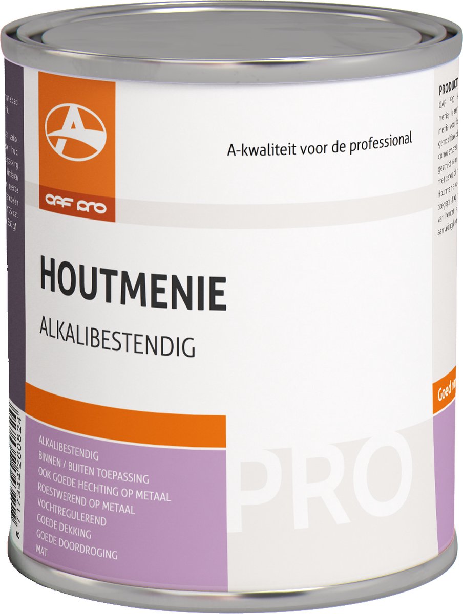 OAF PRO Houtmenie 750 ml - Vervangt loodmenie - Universele Grondverf Primer voor hout en metaal