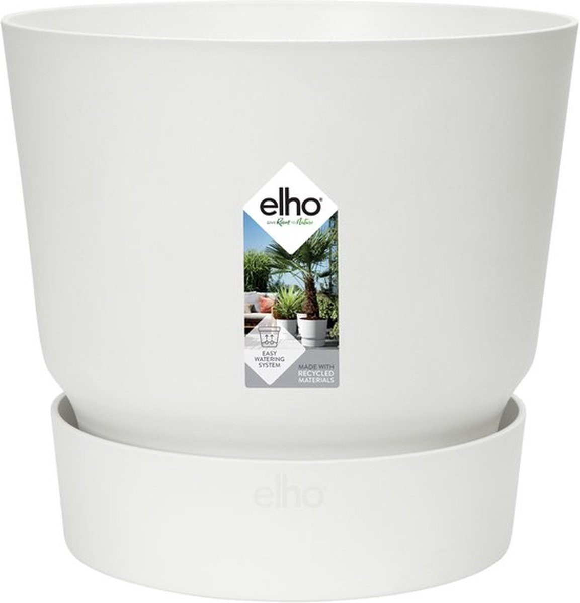 Elho Greenville Rond 47 - Grote Bloempot voor Buiten met Waterreservoir -  100%... | bol.com