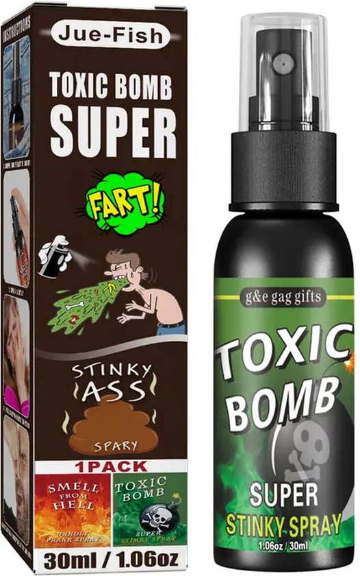 Fart Spray - Stink Spray - Liquid Ass - Bombe toxique - Fart Spray - Poop  Spray - 30