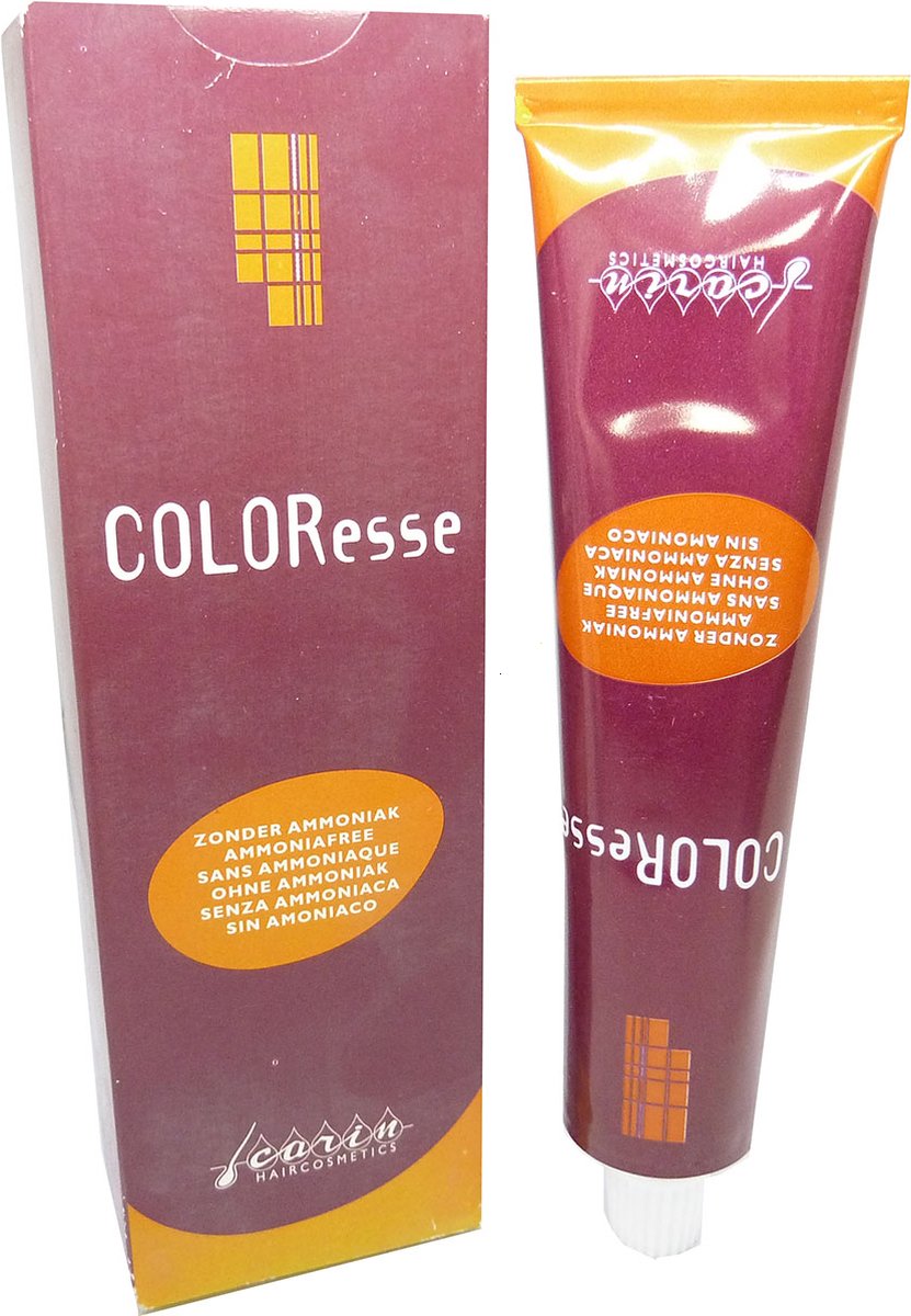 Carin Coloresse Haarkleuring cream permanent zonder ammoniak 60ml - 05.35 Light Brown Gold Mahogany / Hellbraun Gold Mahagoni
