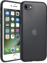 Supertarget Hoesje geschikt voor Apple iPhone 7/8 - Bumper case - Back Cover - Mat Zwart - Matte Black