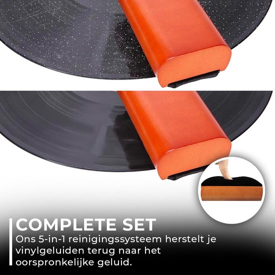 Platenborstel Premium Set - Antistatisch - Platenreiniger - LP Borstel - Vinyl Borstel - Vinyl Reiniger - LP schoonmaakset - LP Reinigingsset - LP Reiniger - Vinyl Cleaning Kit - Platen Schoonmaakset - Naaldborstel Platenspeler