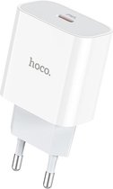 HOCO C76A - USB C Oplader - PD3.0 - 20W - Fast Charger - Geschikt voor Apple iPhone 12 modellen - Wit