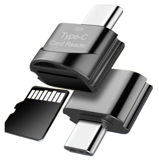 Micro SD naar USB C - SD card reader Type-C Usb - Usb Hub - SD kaartlezer  naar USB-C | bol