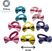 Gekleurde Strikjes Elastiekjes - 10 stuks - Elastiek - 5 Kleuren - Haar Elastiekjes - Haaraccessoires - Dames Meisjes Kinderen Baby's - Wegwerp Elastische Haarbanden - Gratis Verzending
