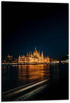 Dibond - The Shoes On The Danube Bank - Budapest   - 60x90cm Foto op Aluminium (Wanddecoratie van metaal)