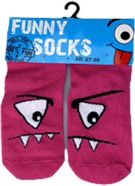Chaussettes Funny enfants - Rose - Taille 23-26 - 1 paire