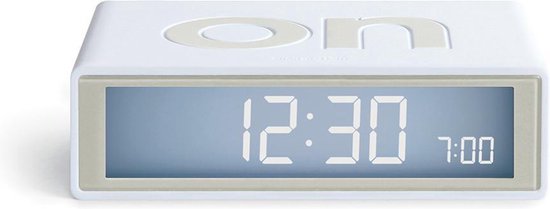 Lexon Flip Clock 2 Blanc