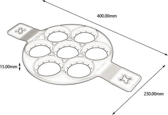 Pannenkoeken maker – Siliconen bakvorm – Pannenkoek vorm - Merkloos