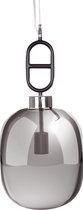 MLK - Hanglamp - Glas / Metaal - 1 lichts - E27 - Grijs / Zwart - ca. 25cm (L/T) x 25cm (B) x 15cm (H) ca. 3300 g - Kabel lengte  ca. 160cm