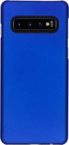 Effen Backcover Samsung Galaxy S10 hoesje - Blauw