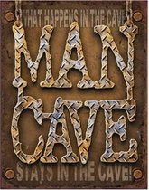 Metalen Retro Bord Man Cave - Vintage geïnspireerd design - Eenvoudig te Bevestigen