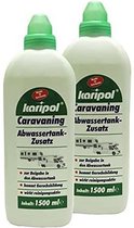 3 x 1500 ml caravan vuilwatertank add-on voor kamperen, caravans en stacaravans