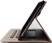 Dasaja leren hoes bruin incl. standaard met 3 standen geschikt voor iPad Air 4 10.9 (2020) / iPad Air 5 10.9 (2022)