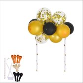 Uek Original - taart decoraties - ballonensejte - zwart en geel - jongen