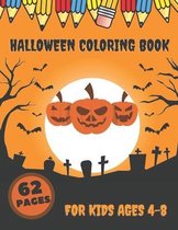 Halloween Coloring Book For Kids Ages 4-8