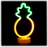 Relaxdays neonlamp led - nachtlampje - neon tafellamp - tafeldecoratie - neon lamp - Ananas