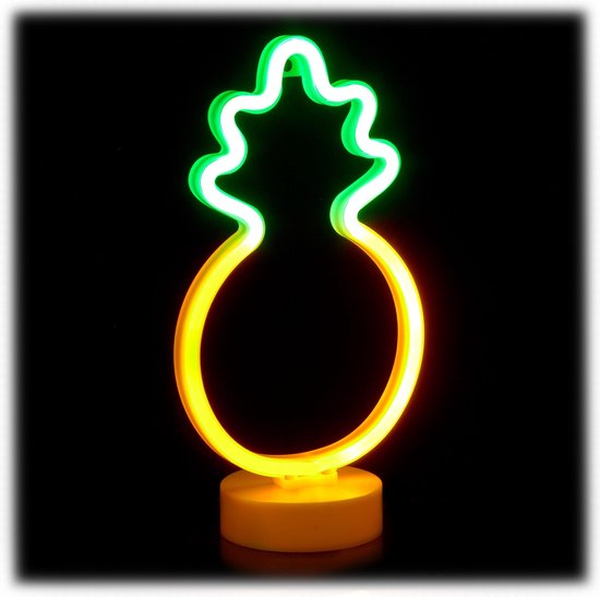 relaxdays lampe néon led - lampe de nuit - lampe de table néon - décoration  de table -... | bol.com