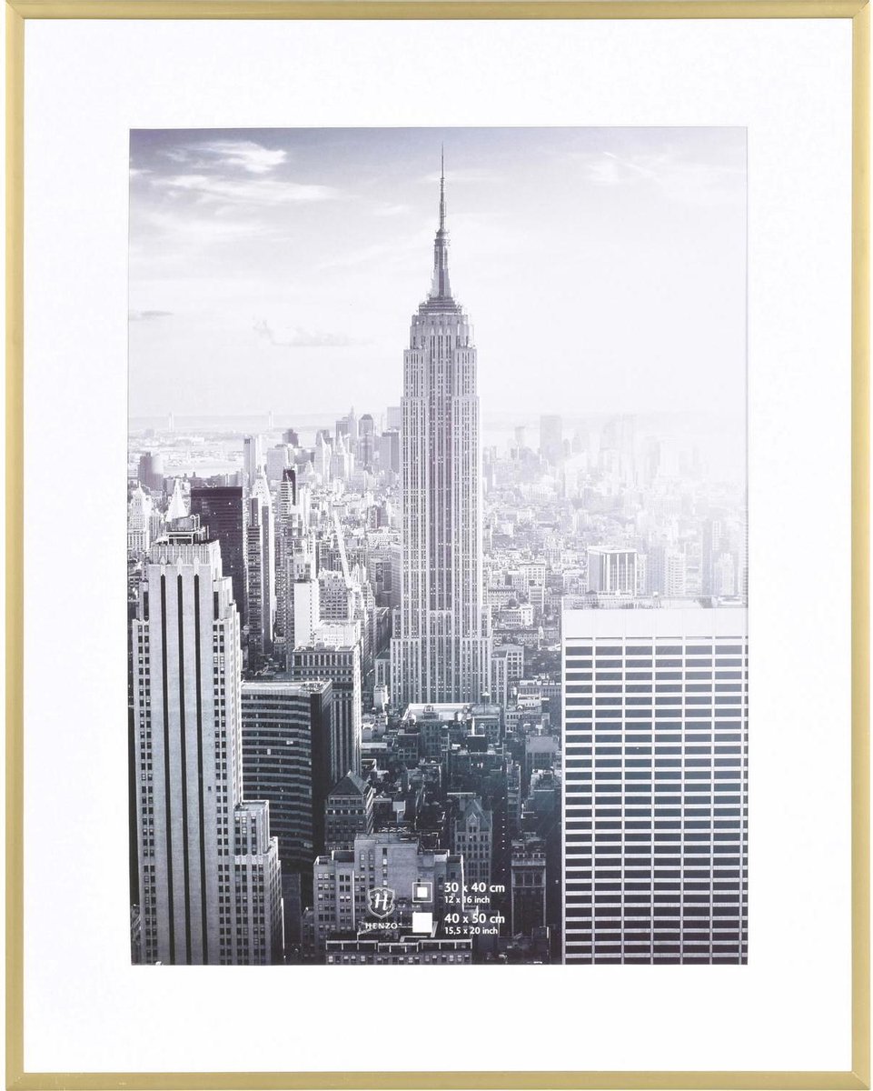 Henzo Fotolijst - Henzo - Manhattan - Fotomaat 40x50 cm - Goud