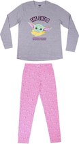 Star Wars The Mandalorian - Pyjama Baby Yoda - Dames - Grijs / Roze