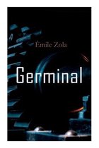 Boekomslag van "Germinal" door Émile Zola, met tandwielen op de achtergrond.