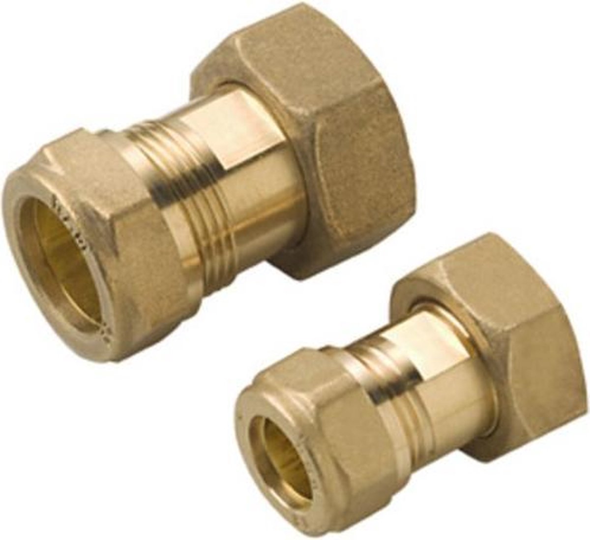 Raminex watermeterkoppeling 2-delig 3/4bn x 15mm klem mess