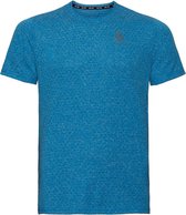 Odlo Shirt Ronde Hals Korte Mouwen MILLENNIUM Linencool BLAUW - Maat XXL