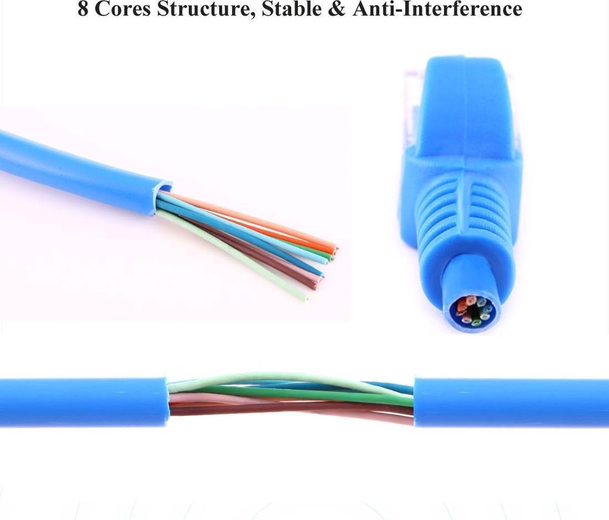 Câble Cat5e UTP 100% Cuivre Bleu - 5m, Pour Seulement 3,95