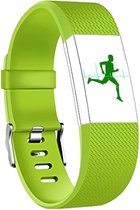 Europefans Siliconen bandje - Fitbit Charge 2 - Groen - Small