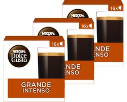 NESCAFÉ Dolce Gusto Grande Intenso - 3 doosjes a 16 koffiecups voor 48 koppen