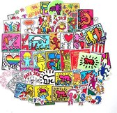 Keith Haring sticker mix - 50x Moderne kunst stickers - Schilderijen/Street Art