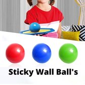 Bascessoires Sticky Wall Ball's - Set van 3 - Sticky Balls - TikTok - Snapchat - Plafond - Stressbal
