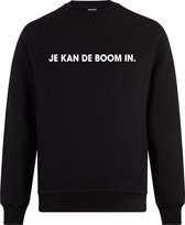 Sweater zonder capuchon - Jumper  - Casual - - Lifestyle - Zwart - Je kan de boom in - S