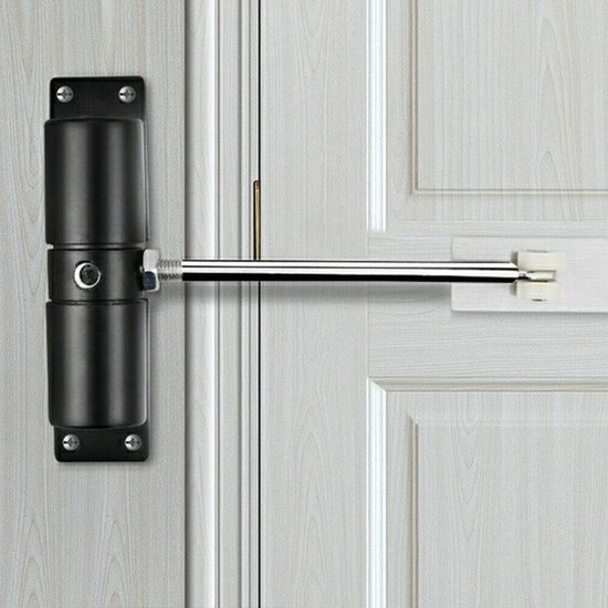 Resoneer leiderschap Van toepassing zijn Automatische deursluiter - deurdranger Zwart | bol.com
