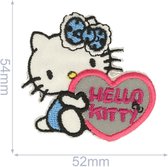 Strijk Embleem Hello Kitty Met Hart 2
