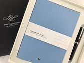 Montblanc Pix Black Balpen + Notebook Chinese Blue