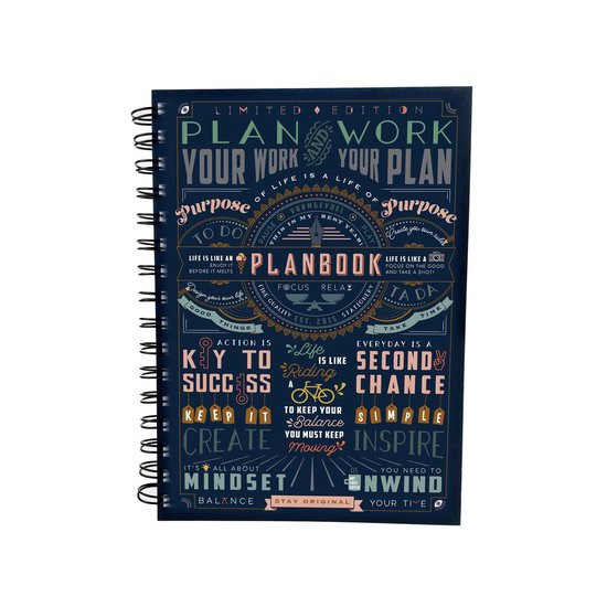 Planboek A5 formaat - Illustrated - 1 jaar planning - datumloos